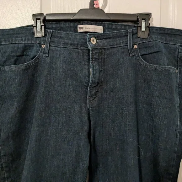 Levi's dark indigo wash jeggings size 22 - Picture 3 of 8